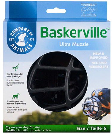 COMPANY OF ANIMALS Baskerville Ultra Muzzle Size 6 Black