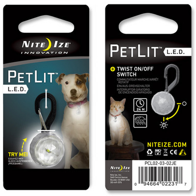 NITE IZE PetLit LED Collar Light  Jewel Crystal