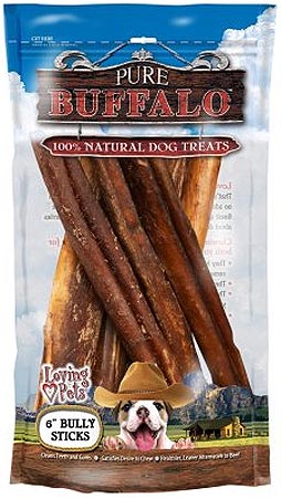 PURE BUFFALO Bully Sticks  6Inch  6 Pack