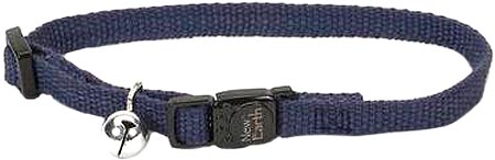 COASTAL Soy Cat Collar - Adjustable - 3/8in x 8-12in - Indigo