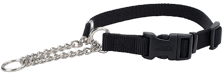 COASTAL Check Training Collar w/Buckle - 5/8 x 14-18in - Black