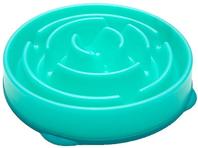 OUTWARD HOUND Slow/Fun Feeder Teal