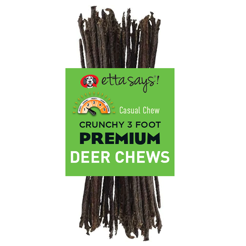 ETTA SAYS Premium Crunchy Chews - Deer - 3ft 18ct Bulk