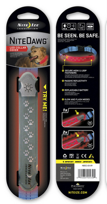 *NITE IZE Nite Dawg LED Collar Cover  Grey