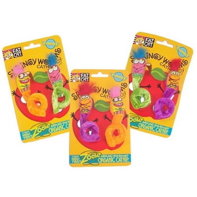 FAT CAT Springy Worms 2ct