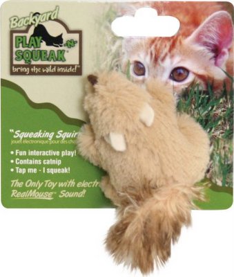 PLAY-N-SQUEAK Cat Backyard Squirrel