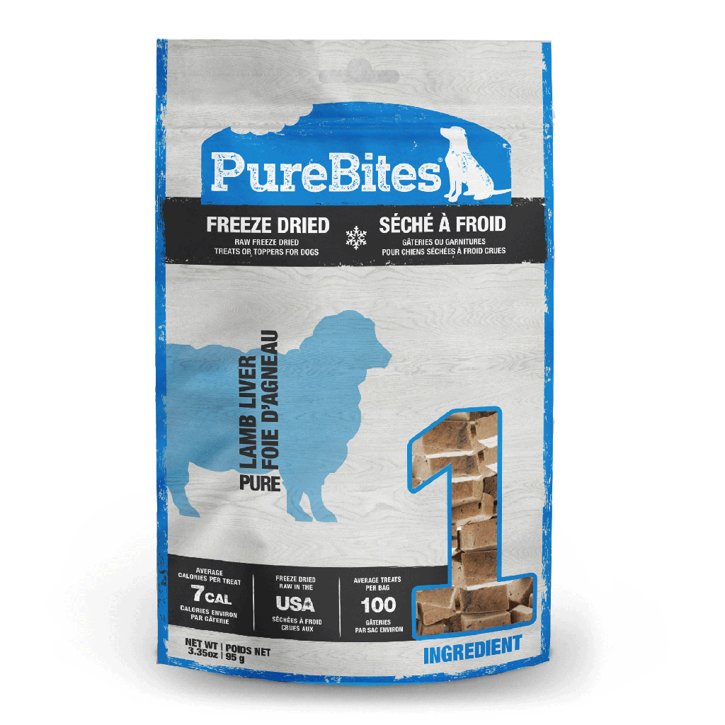 PURE BITES Freeze Dried Lamb Liver 3.35oz