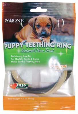 N-BONE Puppy Teething Ring Pumpkin