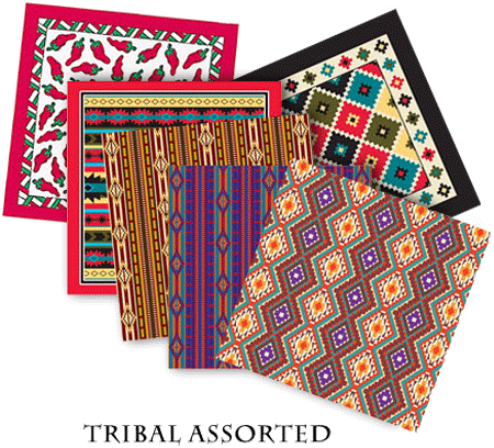 BANDANNA Tribal Assorted - 12 pack