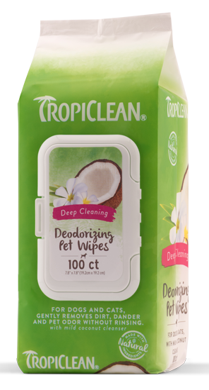 TROPICLEAN Wipes Deep Cleaning 100ct