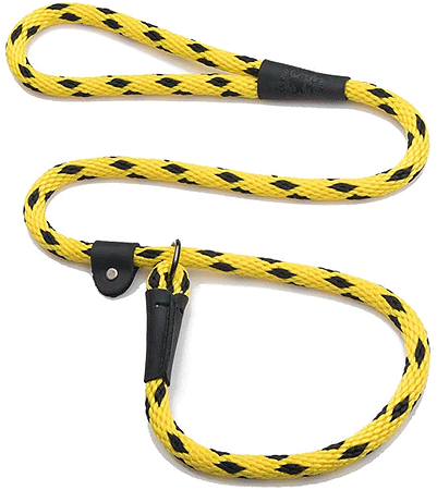 [MEN028 BI YELLOW] MENDOTA Slip Lead 1/2" x 6' Black Ice Yellow