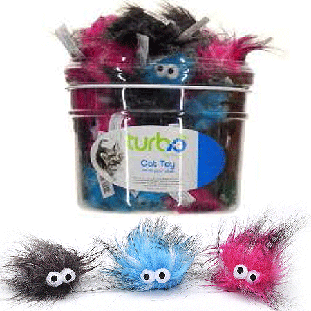 [CA80525] COASTAL TURBO CAT TOY BIN Plush Monsters 51ct