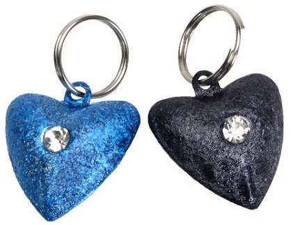 [CA45106 HEART] COASTAL Frosted Cat Bells Heart 1pk