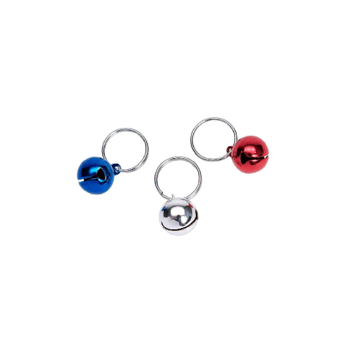 [CA45103 CAT RWB] COASTAL Cat Bells 3pk Red/White/Blue