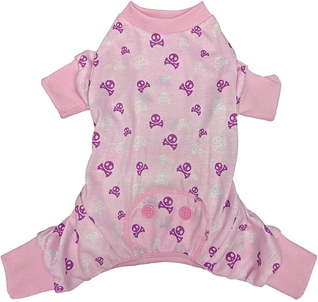 [FP20054 XXS PINK] *FASHION PET Skull N Crossbone PJ's XXS Pink