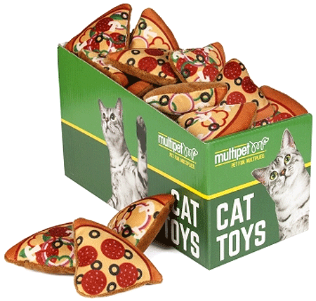 [MP20651] MULTIPET Pizza Cat Toys 25ct