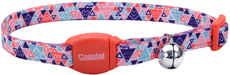 [CA7171 TRIANGLE] COASTAL Safe Cat Breakaway Cat Collar w/Magnet Triangles