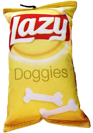 [E54443] ETHICAL/SPOT Fun Food Lazy Dog Chips Plush Toy 8"