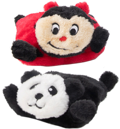 [ZP01946] ZIPPY PAWS Squeakie Pad 2-Pack Ladybug & Panda