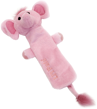 [CA84213 ELEPHANT] LIL PALS Plush Crinkle Dog Toy 8.5" Elephant