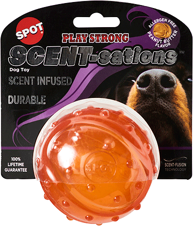 [E54593] *ETHICAL/SPOT Scent-sations Ball Peanut Butter 3.25"