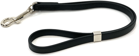 [DL7816 BLACK] DOGLINE Biothane Grooming Loop 3/8" x 16" Black