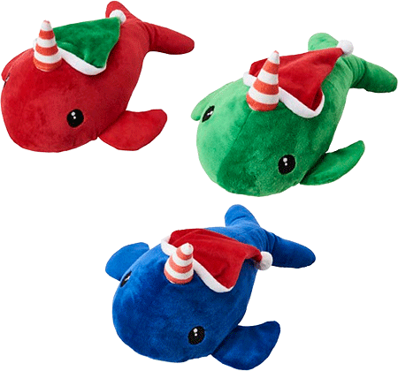 [EH58491] ETHICAL/SPOT Holiday Narwhals 12" assorted colors