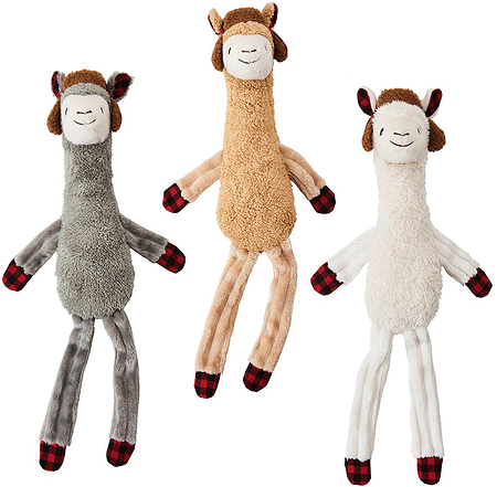 [EH58492] ETHICAL/SPOT Holiday Llama Dog Toy 23" Asst