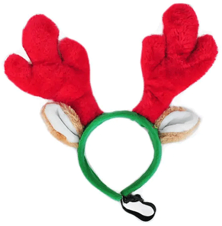 [ZPH01130] *ZIPPY PAWS Holiday Antlers Headband S