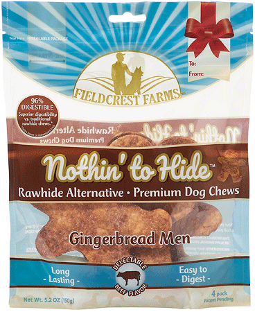 [FFH63181] FIELDCREST FARMS Nothin' To Hide Gingerbread Men 4pk Beef