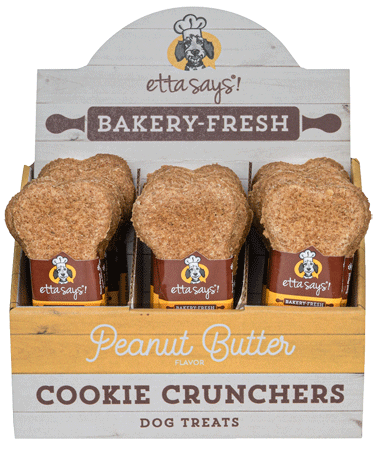 [TP00143] ETTA SAYS! Cookie Crunchers Peanut Butter 24ct Display