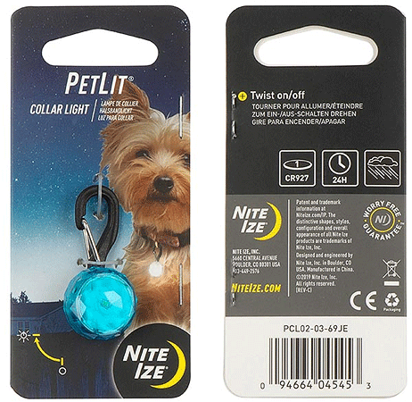 [NZ04545] *NITE IZE PetLit LED Collar Light - Turquoise Jewel