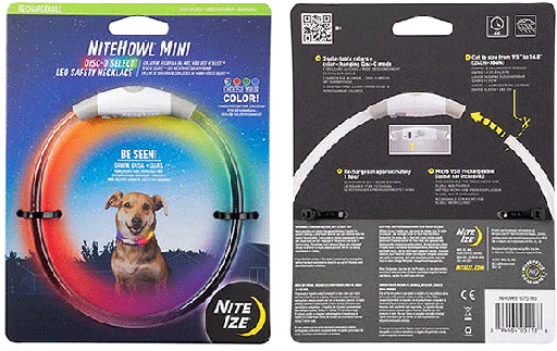 [NZ05118] NITE IZE NiteHowl LED Safety Necklace Rechargeable Mini Disc-O-Select