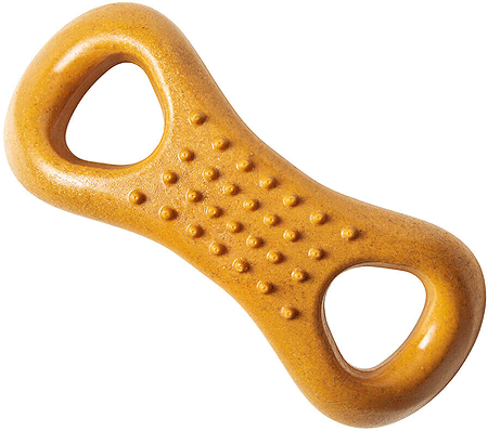 [E54720] ETHICAL/SPOT Bam-Bone+ Figure-8 Bone 6.5" Peanut Butter