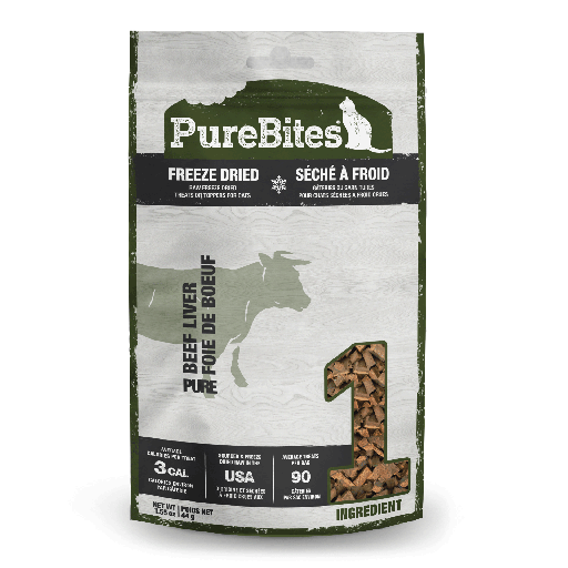 [PB00091] PURE BITES Cat Treats Freeze Dried Beef Liver 1.55oz