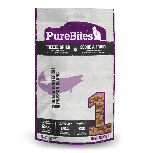 [PB00092] PURE BITES Cat Treats Freeze Dried Ocean Whitefish 0.70oz