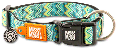 [MAX63438] MAX&MOLLY Smart ID Dog Collar Vintage XS 9-14"