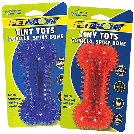 [PS40049] PETSPORT Tiny Tots Gorilla Spiky Bone 4.5"