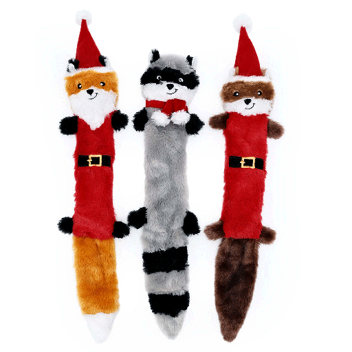 [ZPH68616] ZIPPY PAWS Holiday Skinny Peltz Large 3pk