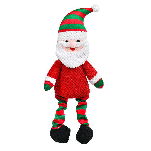 [PWPH02162] PATCHWORKPET Holiday Bungee Leg Santa 18"