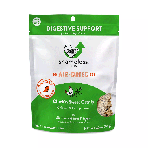 [SHP73733] SHAMELESS PETS Air-Dried Cat Treat & Topper Cluck'n Sweet Catnip 2.5oz