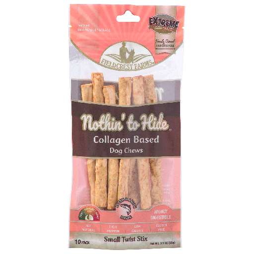 [FF63344] FIELDCREST FARMS Nothin' to Hide Twist Stix Small 6" Salmon 10pk