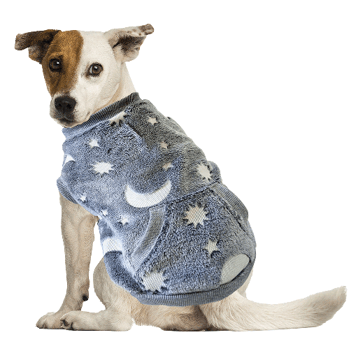 [FP50076 XS] FASHION PET Glow-In-The-Dark Sweatshirt Gray XS