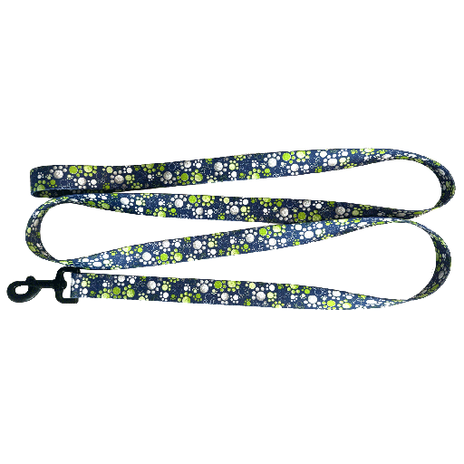 [EE00442] ERNIE ELS Leash 6' x 1" Navy Golf Ball & Paws