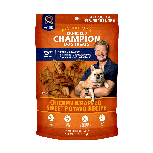 [EE00418] ERNIE ELS Chicken Wrapped Sweet Potato Treats 3oz