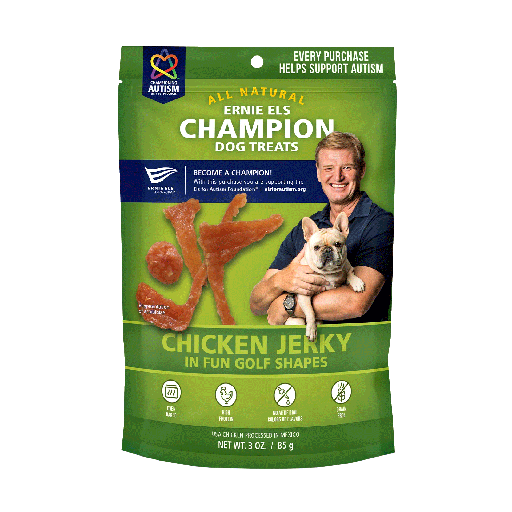 [EE00455] ERNIE ELS Chicken Jerky Golf Shape Treats 3oz