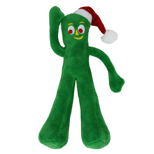 [MPH16625] MULTIPET Holiday Gumby w/Santa Hat 9"