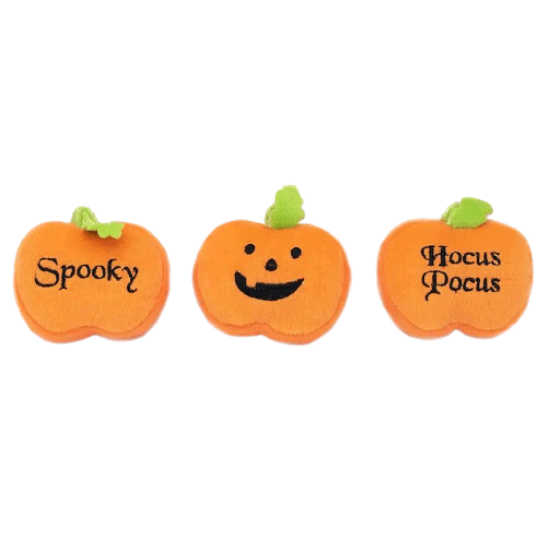 [ZPH01771] ZIPPY PAWS Halloween Miniz Pumpkins 3pk