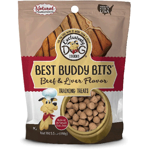 [E44400] EXCLUSIVELY PET Best Buddy Bits Beef & Liver 5.5oz