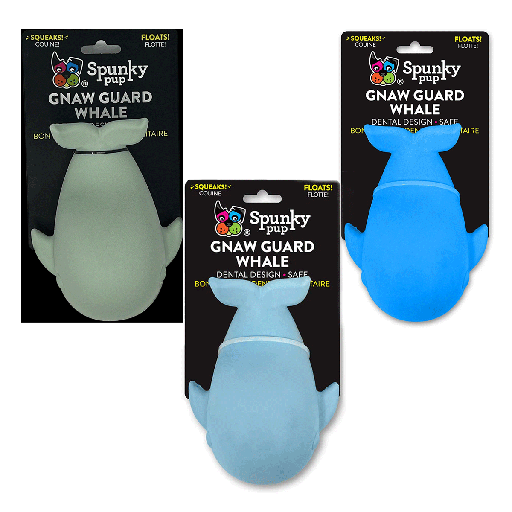 [SKP08751] SPUNKY PUP Gnaw Guard Squeaky Whale